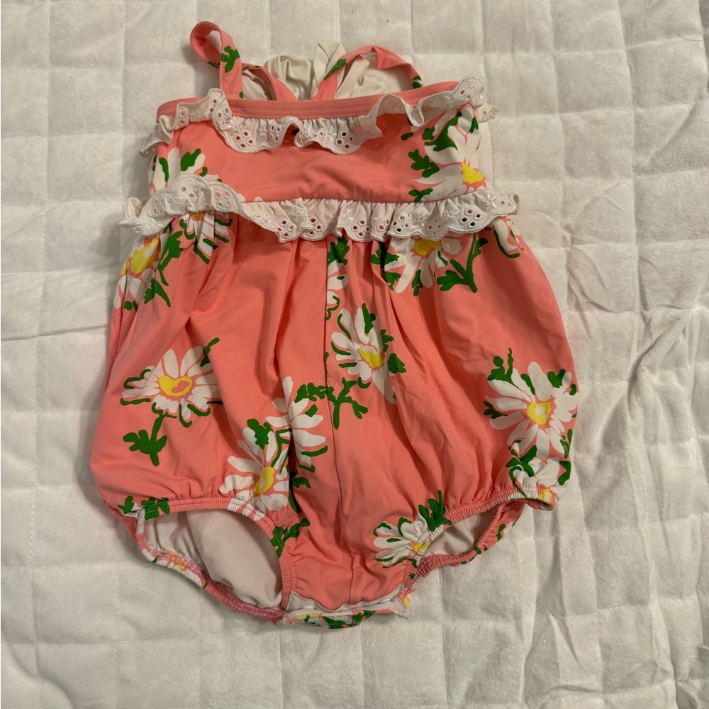 Tbbc St Barts Bubble Swimsuit Darien Daisy Worth Avenue White